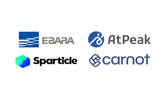 株式会社荏原製作所 アットピーク株式会社 Sparticle株式会社 株式会社Carnot